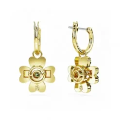 Swarovski Ohrringe-Idyllia Drop Ohrhänger Glücksklee Grün Gold - 5670664
