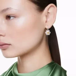 Swarovski Ohrringe-Idyllia Drop Ohrhänger Blume Gelb - 5683243