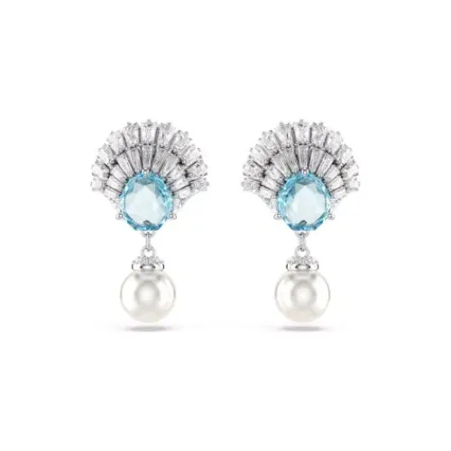 Swarovski Ohrringe-Idyllia Drop Ohrhänger Muschel Blau - 5680301