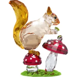 Swarovski Dekorationen-Idyllia Eichhörnchen und Pilze - 5684343