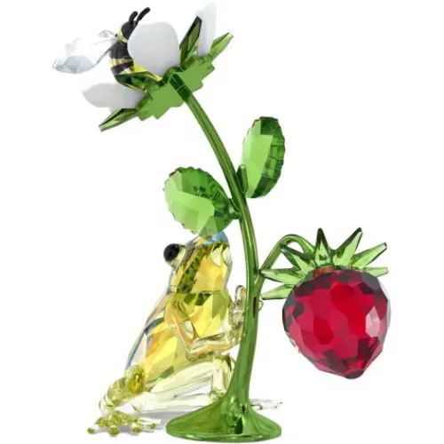 Swarovski Dekorationen-Idyllia Frosch Biene und Erdbeere - 5667599