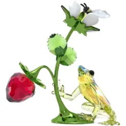 Swarovski Dekorationen-Idyllia Frosch Biene und Erdbeere - 5667599