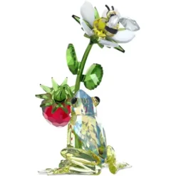Swarovski Dekorationen-Idyllia Frosch Biene und Erdbeere - 5667599
