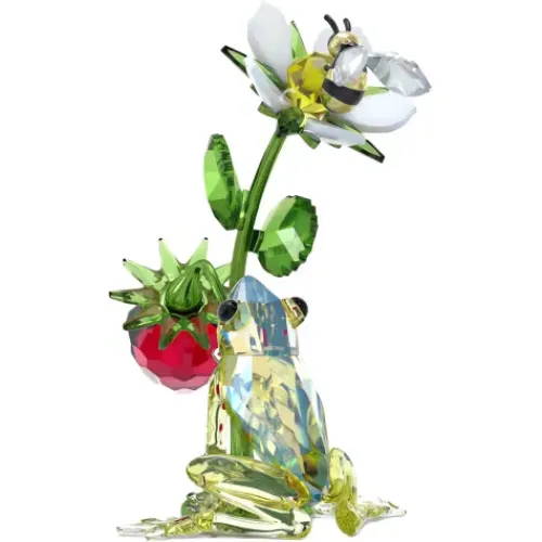 Swarovski Dekorationen-Idyllia Frosch Biene und Erdbeere - 5667599