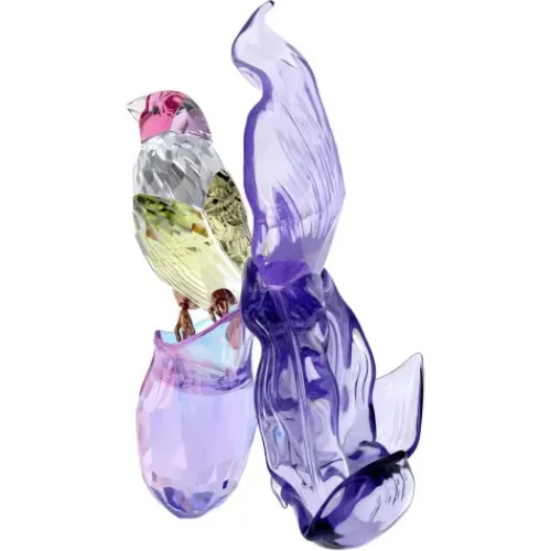 Swarovski Dekorationen-Idyllia Gouldamadine und Orchidee - 5675211