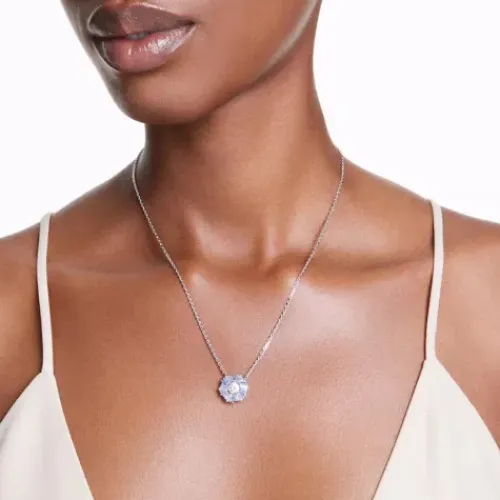 Swarovski Halsketten-Idyllia Halskette Blume Blau - 5680013