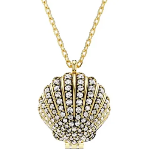 Swarovski Halsketten-Idyllia Halskette Kristallperle Muschel Weiss Gold - 5683966