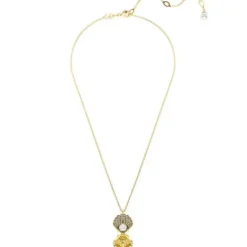Swarovski Halsketten-Idyllia Halskette Kristallperle Muschel Weiss Gold - 5683966