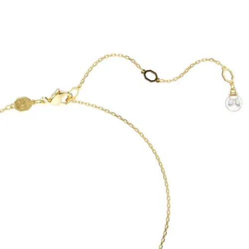 Swarovski Halsketten-Idyllia Halskette Kristallperle Muschel Weiss Gold - 5683966