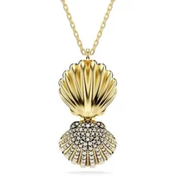 Swarovski Halsketten-Idyllia Halskette Kristallperle Muschel Weiss Gold - 5683966