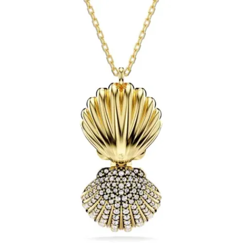 Swarovski Halsketten-Idyllia Halskette Kristallperle Muschel Weiss Gold - 5683966