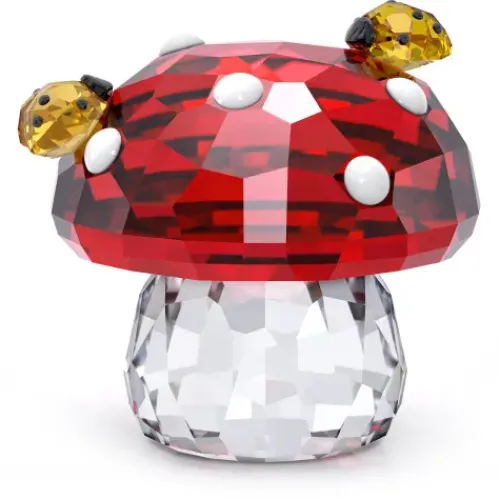 Swarovski Dekorationen-Idyllia Pilz und Marienkäfer - 5683436