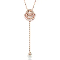 Swarovski Halsketten-Idyllia Y Halskette Muschel Weiss Roségold - 5680299