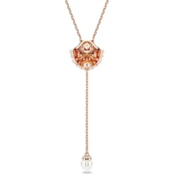 Swarovski Halsketten-Idyllia Y Halskette Muschel Weiss Roségold - 5680299