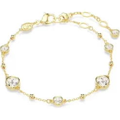 Swarovski Armbänder-Imber Armband Rundschliff Weiss Gold - 5680094