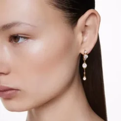 Swarovski Ohrringe-Imber Drop Ohrhänger Rundschliff Weiss - 5680097