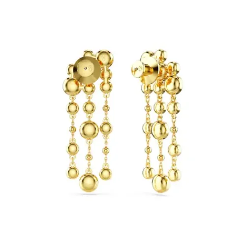 Swarovski Ohrringe-Imber Drop Ohrhänger Rundschliff Chandelier Weiss Gold - 5680093