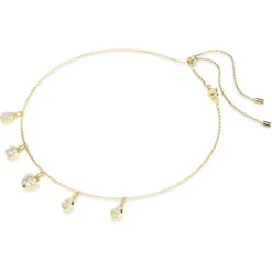 Swarovski Halsketten-Imber Halskette Verschiedene Schliffe Weiss Gold - 5705463