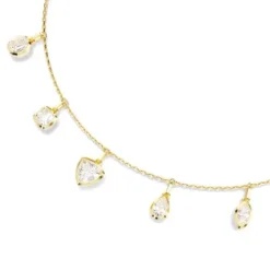 Swarovski Halsketten-Imber Halskette Verschiedene Schliffe Weiss Gold - 5705463