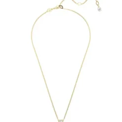 Swarovski Halsketten-Imber Halskette Rundschliff Weiss Gold - 5684511