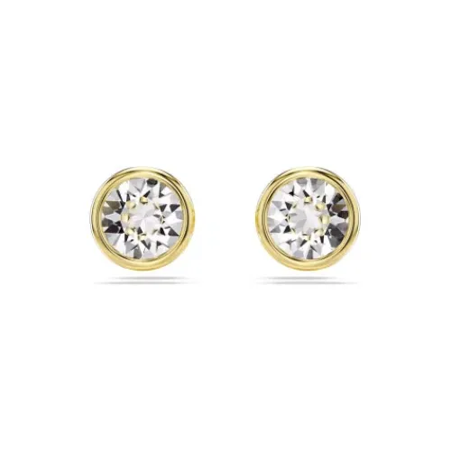 Swarovski Ohrringe-Imber Ohrstecker Rundschliff Weiss Gold - 5681552
