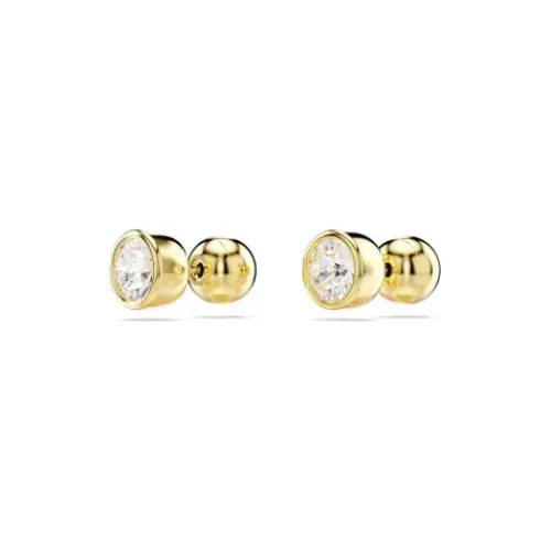 Swarovski Ohrringe-Imber Ohrstecker Rundschliff Weiss Gold - 5681552