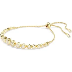 Swarovski Armbänder-Imber Tennis Armband Gemischte Rundschliffe Weiss Gold - 5705450