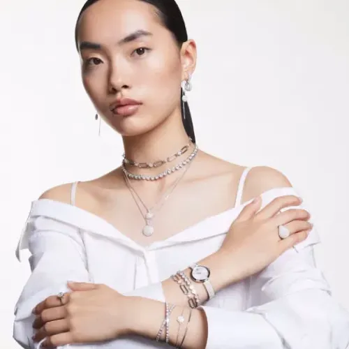 Swarovski Armbänder-Imber Tennis Armband Rundschliff Weiss - 5682666