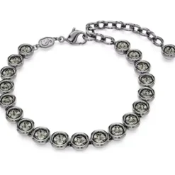 Swarovski Armbänder-Imber Tennis Armband Rundschliff Schwarz - 5682592