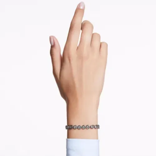 Swarovski Armbänder-Imber Tennis Armband Rundschliff Schwarz - 5682592