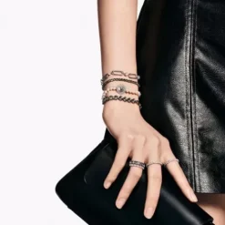 Swarovski Armbänder-Imber Tennis Armband Rundschliff Schwarz - 5682592