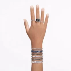 Swarovski Ringe-Lucent Cocktail Ring Grau