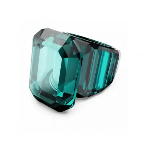 Swarovski Ringe-Lucent Cocktail Ring Oktagon Schliff Grün