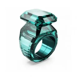 Swarovski Ringe-Lucent Cocktail Ring Oktagon Schliff Grün