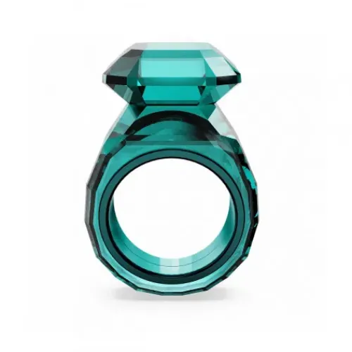 Swarovski Ringe-Lucent Cocktail Ring Oktagon Schliff Grün