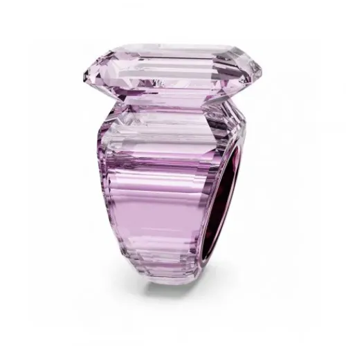 Swarovski Ringe-Lucent Cocktail Ring Oktagon Schliff Rosa