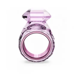 Swarovski Ringe-Lucent Cocktail Ring Oktagon Schliff Rosa