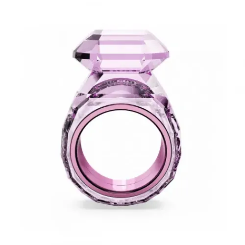 Swarovski Ringe-Lucent Cocktail Ring Oktagon Schliff Rosa
