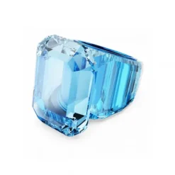 Swarovski Ringe-Lucent Cocktail Ring Oktagon Schliff Blau