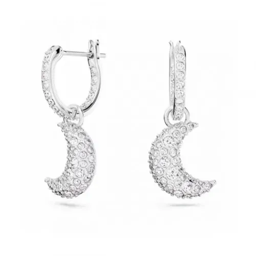 Swarovski Ohrringe-Luna Drop Ohrhänger Mond Weiss - 5666157