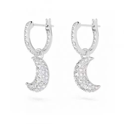 Swarovski Ohrringe-Luna Drop Ohrhänger Mond Weiss - 5666157
