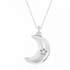 Swarovski Halsketten-Luna Halskette Mond Weiss - 5666181