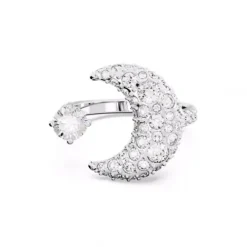 Swarovski Ringe-Luna Offener Ring Mond Weiss