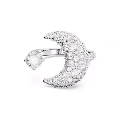 Swarovski Ringe-Luna Offener Ring Mond Weiss