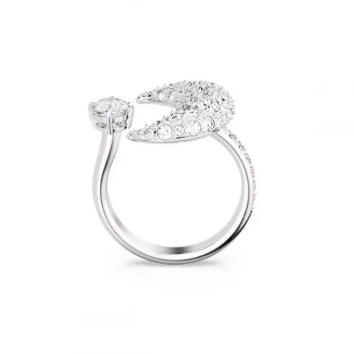 Swarovski Ringe-Luna Offener Ring Mond Weiss