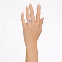 Swarovski Ringe-Luna Offener Ring Mond Weiss