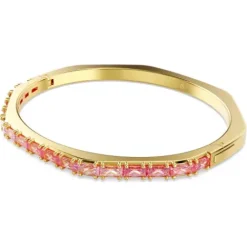 Swarovski Armbänder-Matrix Armreif Baguette Schliff Rosa Gold