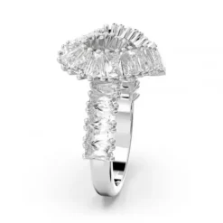 Swarovski Ringe-Matrix Cocktail Ring Verschiedene Schliffe Herz Weiss