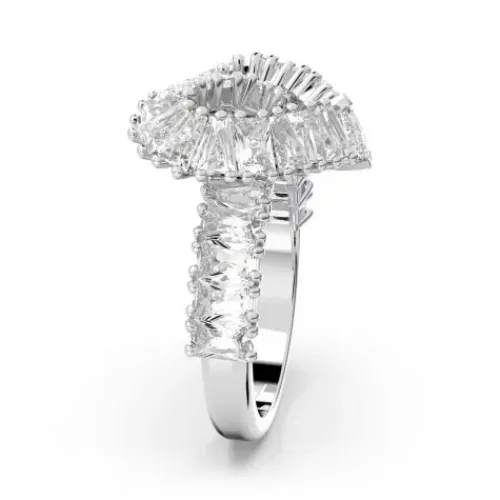 Swarovski Ringe-Matrix Cocktail Ring Verschiedene Schliffe Herz Weiss
