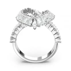 Swarovski Ringe-Matrix Cocktail Ring Verschiedene Schliffe Herz Weiss